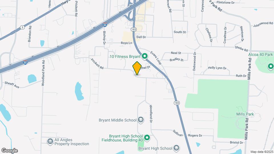 412 Prickett Rd Map and Location Details