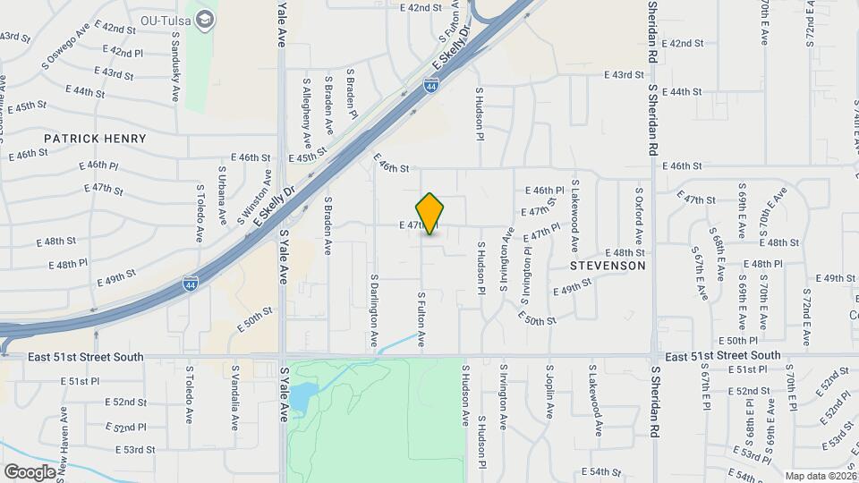 4716 S Fulton Pl Map and Location Details