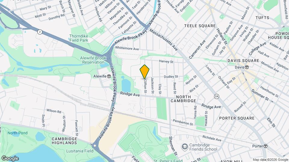 58 Clifton St, Unit 1 Map and Location Details