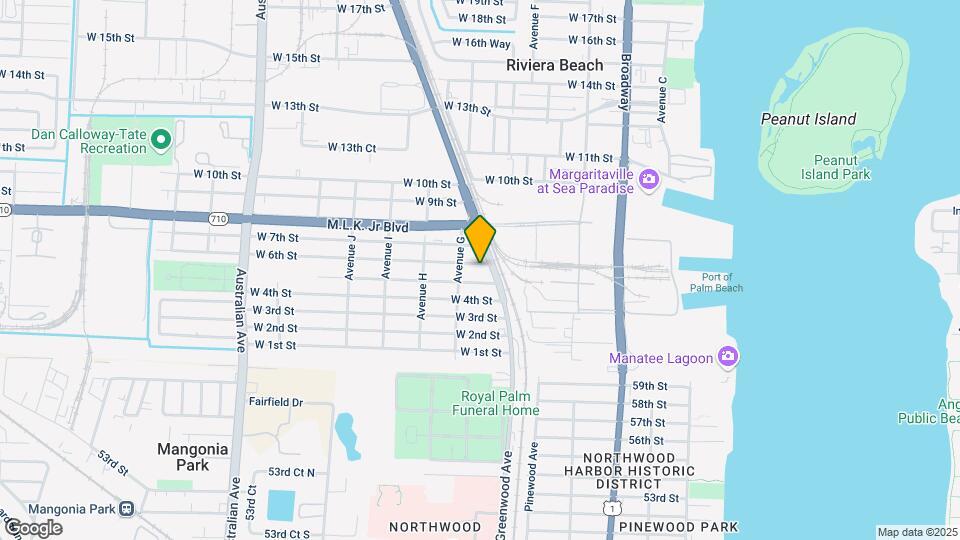 555 W 6th St Map and Location Details