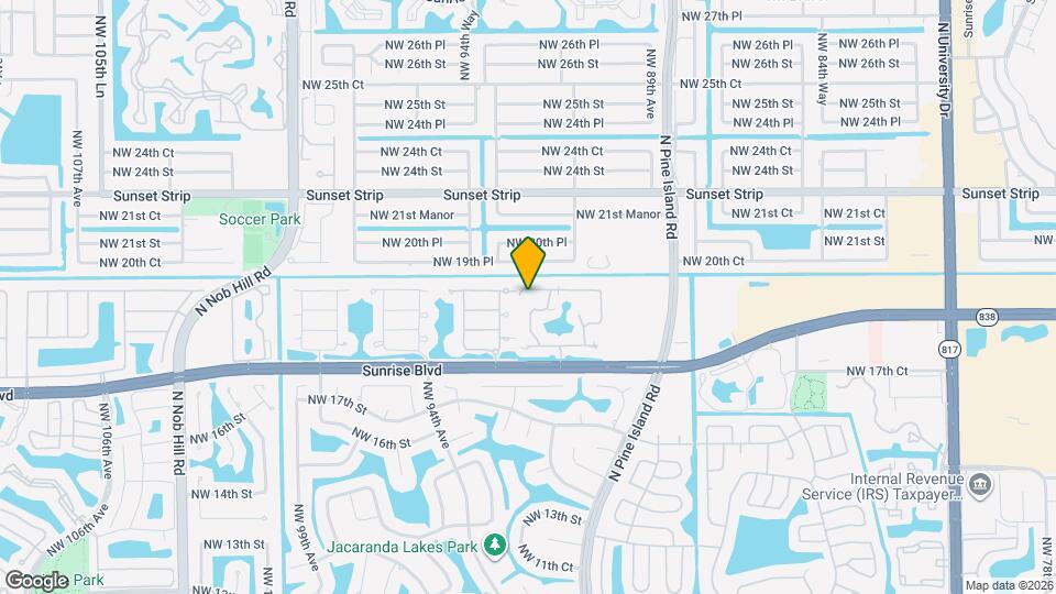 9151 W Sunrise Blvd Map and Location Details