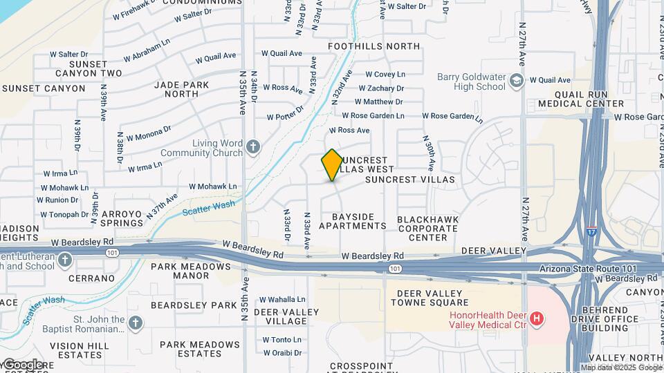 3233 W Mohawk Ln Map and Location Details