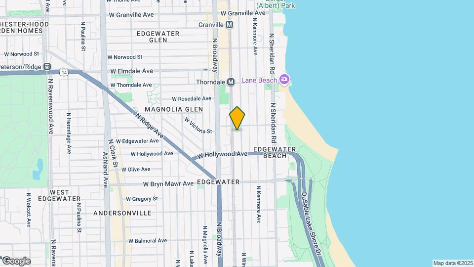 5736 N Winthrop Ave Map and Location Details