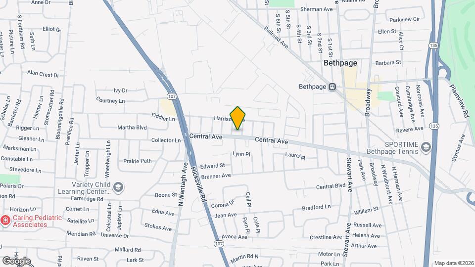 524 Central Ave Map and Location Details