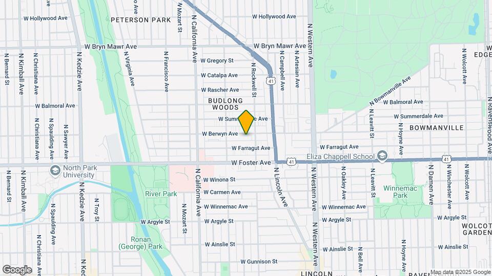 2627 W Farragut Ave Mapa y Detalles de la Ubicación