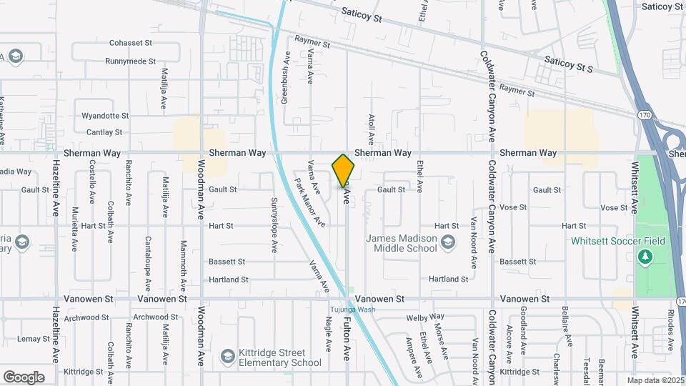 7059 Fulton Ave Map and Location Details