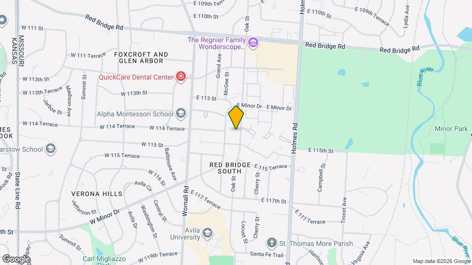 11400 Oak St Map and Location Details