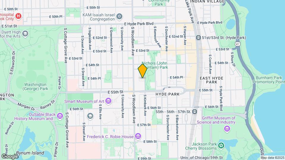 5454 S Kimbark Ave Map and Location Details