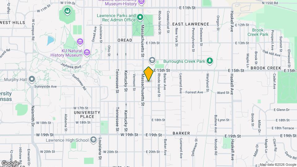 1537 New Hampshire St Mapa y Detalles de la Ubicación