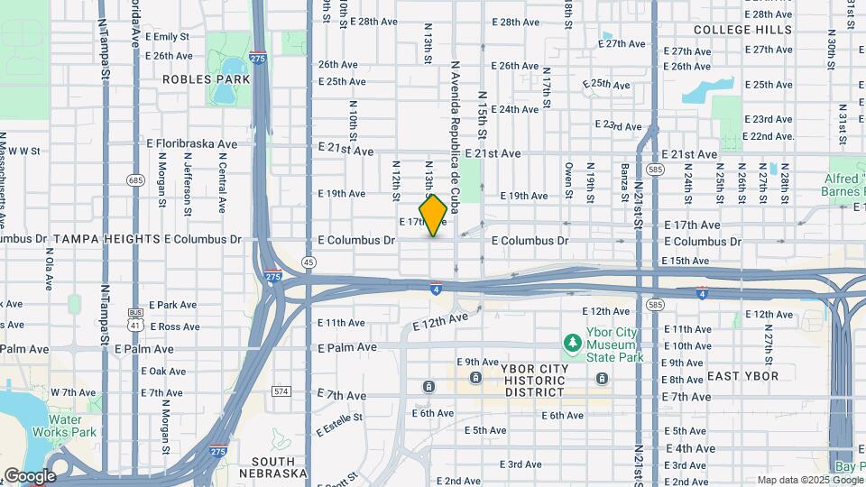 1301 E Columbus Dr Mapa y Detalles de la Ubicación