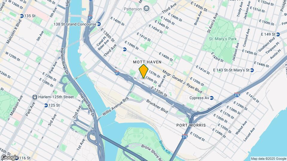 417 E 135th St Mapa y Detalles de la Ubicación
