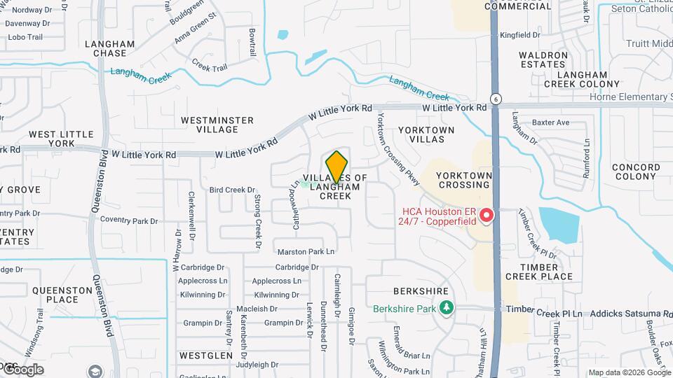 5902 Crestford Park Ln Map and Location Details