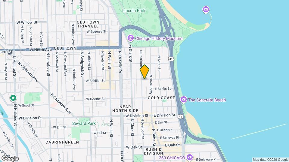 1365 N Dearborn St, Unit 18k Mapa y Detalles de la Ubicación