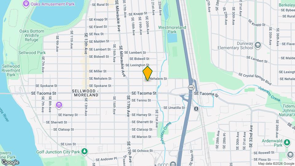 1927 SE Spokane St Map and Location Details