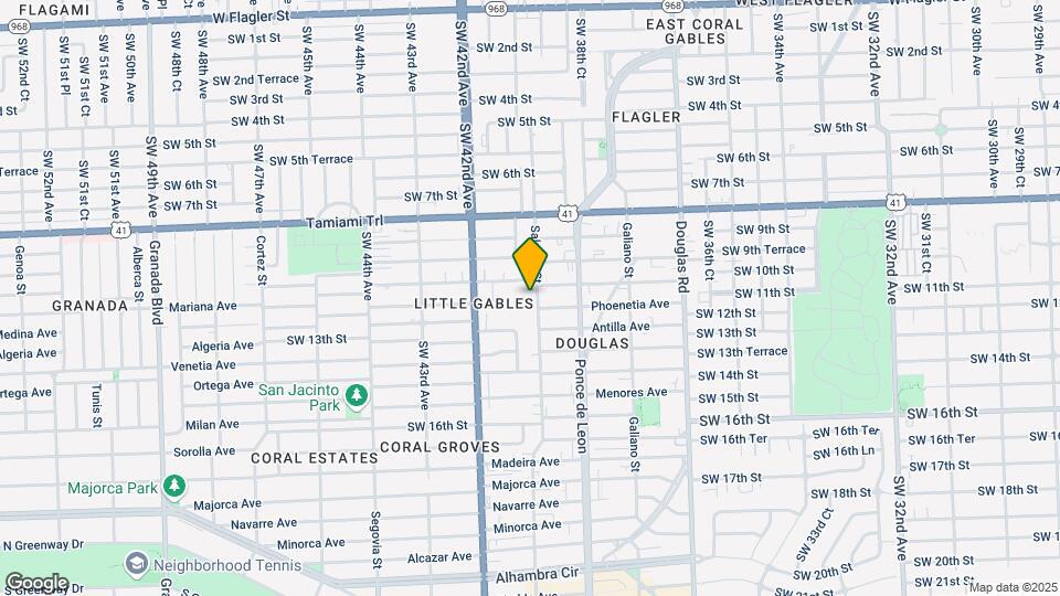 1014 Salzedo St Mapa y Detalles de la Ubicación