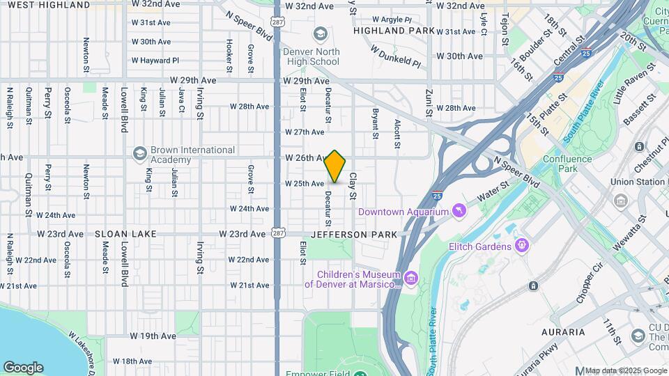2790 W 25th Ave Map and Location Details