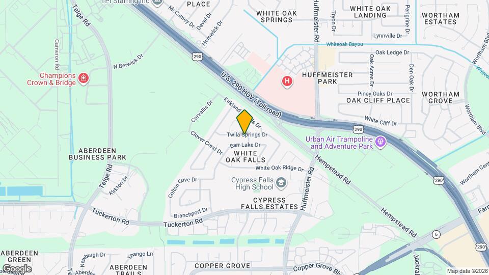 21007 Twila Springs Dr Mapa y Detalles de la Ubicación