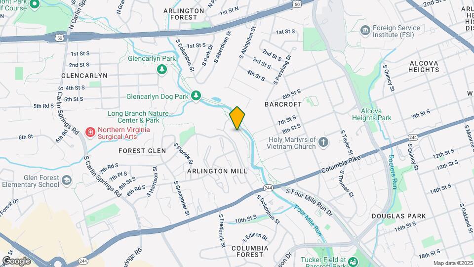 808 S Arlington Mill Dr Map and Location Details