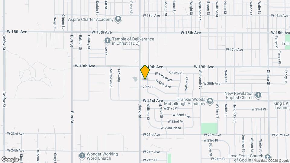 2000 Williams St Map and Location Details