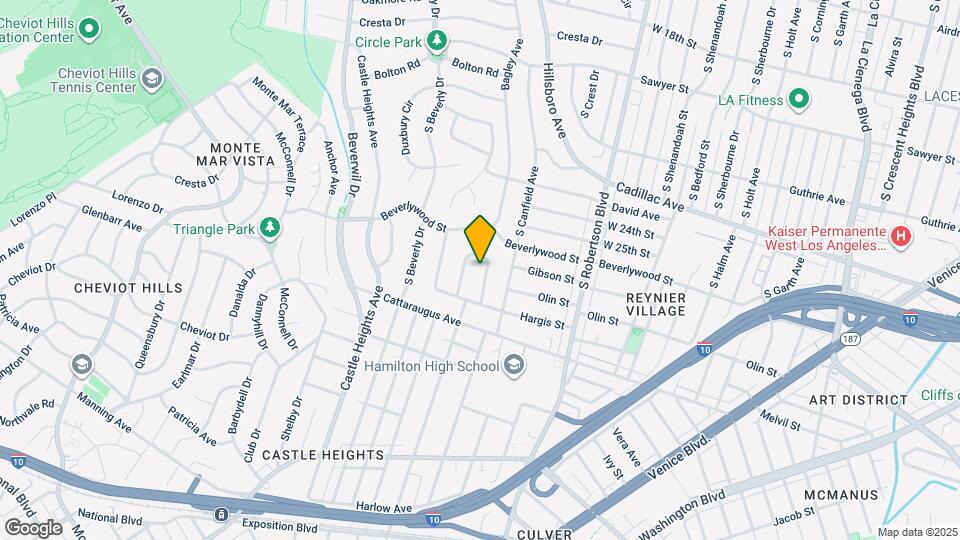 2725 Bagley Ave Map and Location Details