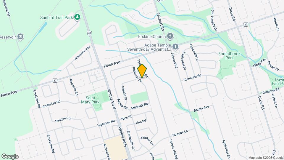 1857 Parkside Dr Map and Location Details