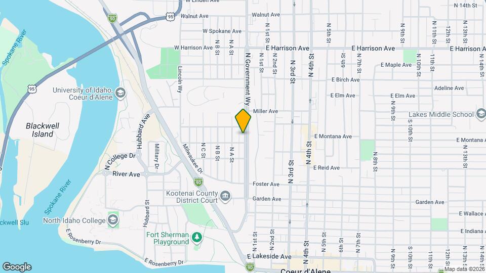 807 N Government Wy Map and Location Details