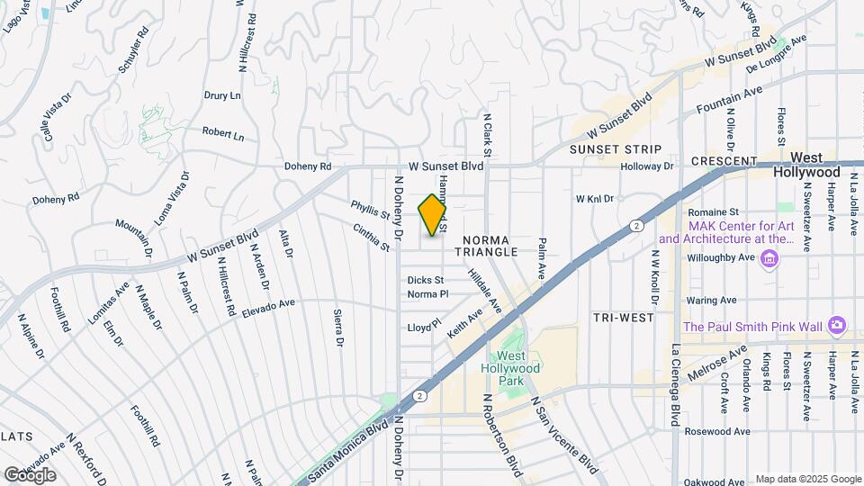 9015 Cynthia St Map and Location Details