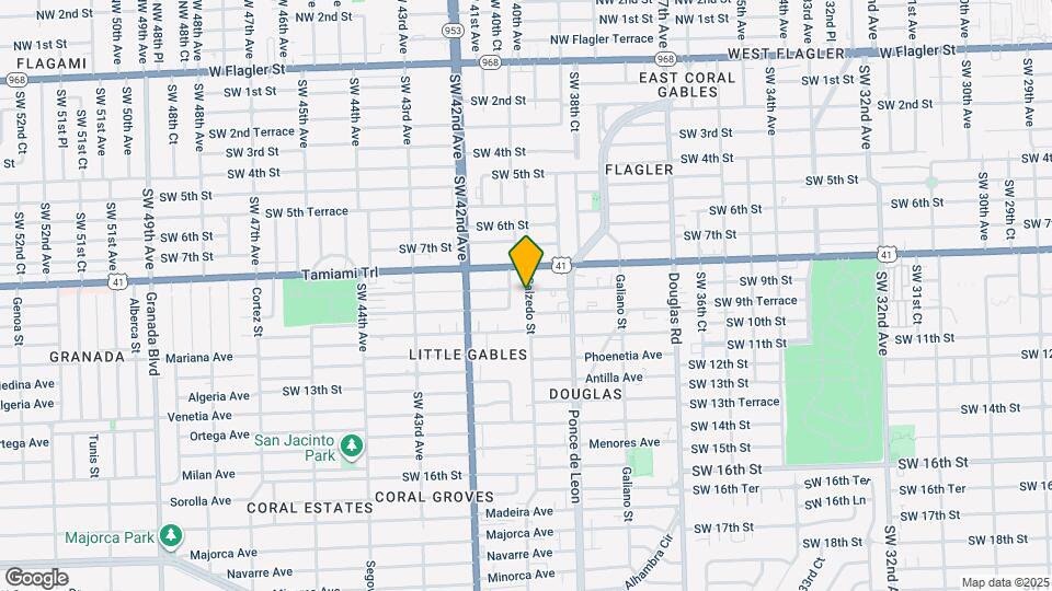 828 Salzedo St Mapa y Detalles de la Ubicación
