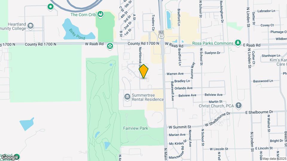 1502 Northbrook Dr Mapa y Detalles de la Ubicación