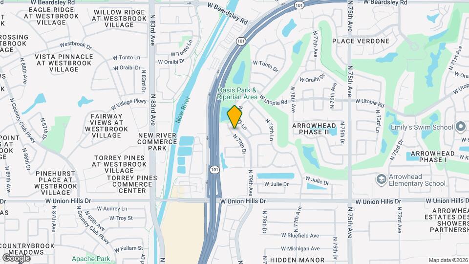 19251 N 79th Dr Map and Location Details