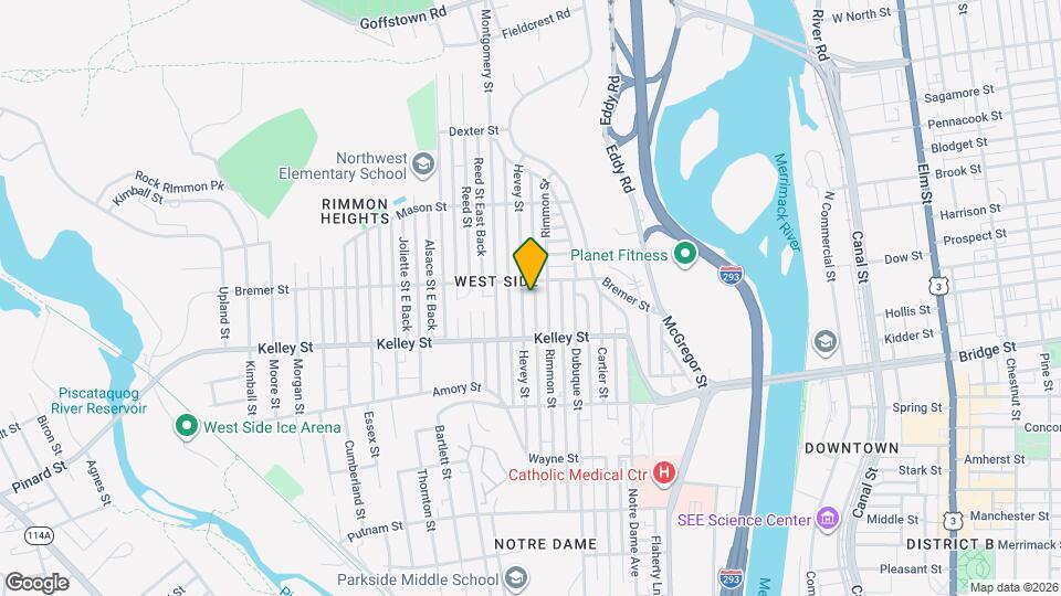 601 Hevey St Map and Location Details