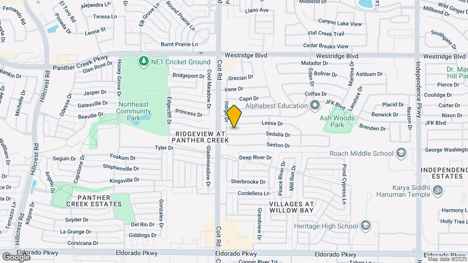 10868 Sedalia Dr Map and Location Details