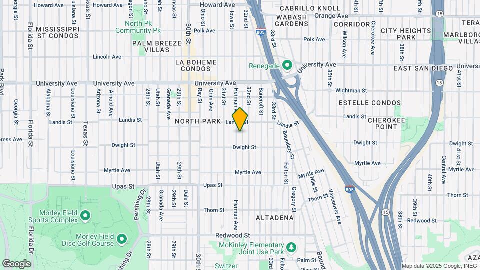 3649 Herman Ave Mapa y Detalles de la Ubicación