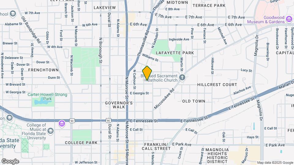 402 E Brevard St Map and Location Details