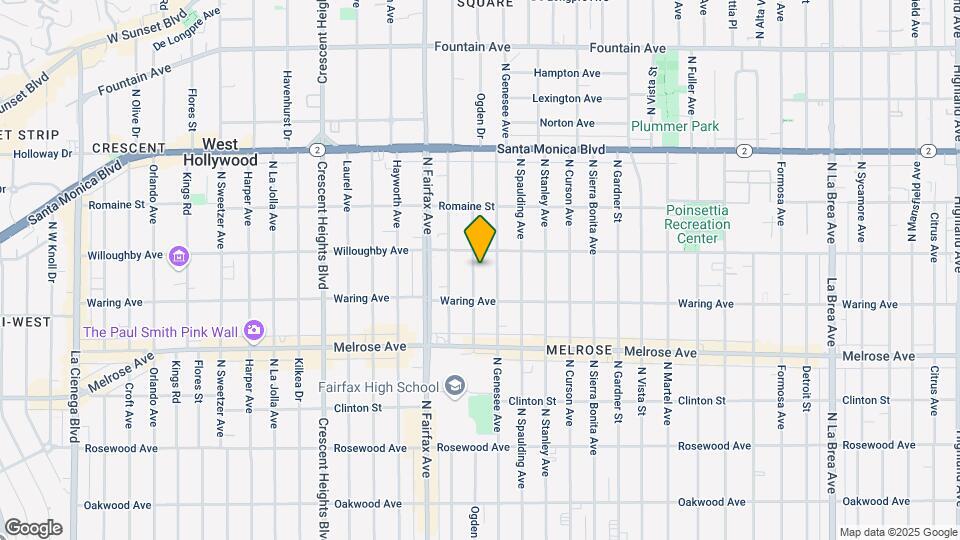 836 N Ogden Dr Map and Location Details