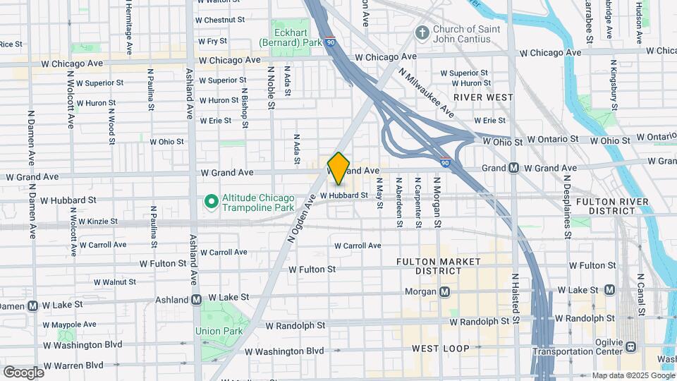 1222 W Hubbard St Mapa y Detalles de la Ubicación