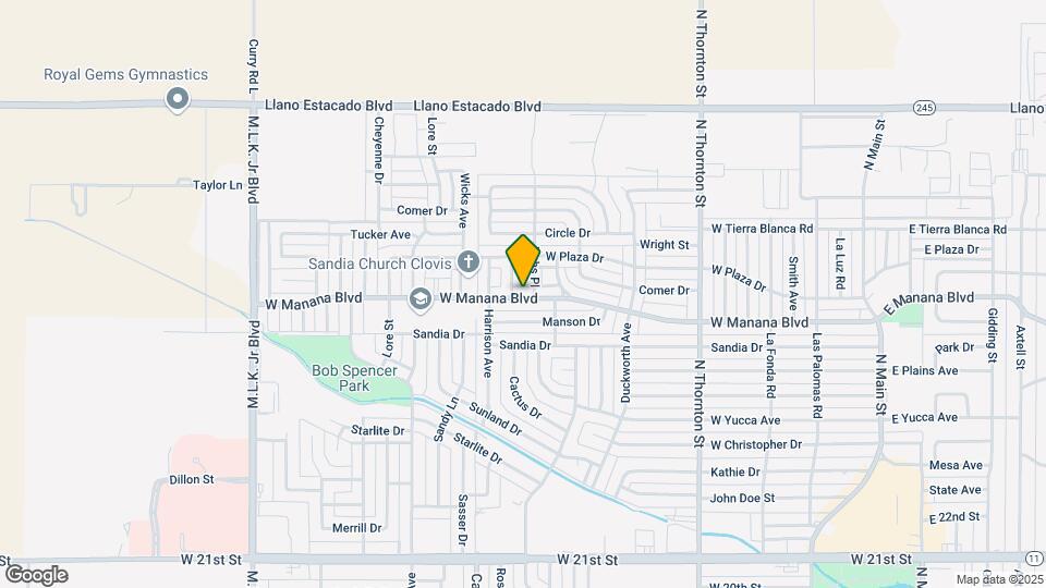 1004 W Manana Blvd Map and Location Details