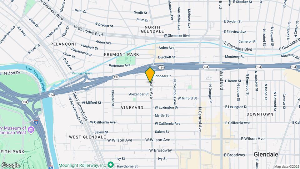 501 W Doran St Map and Location Details