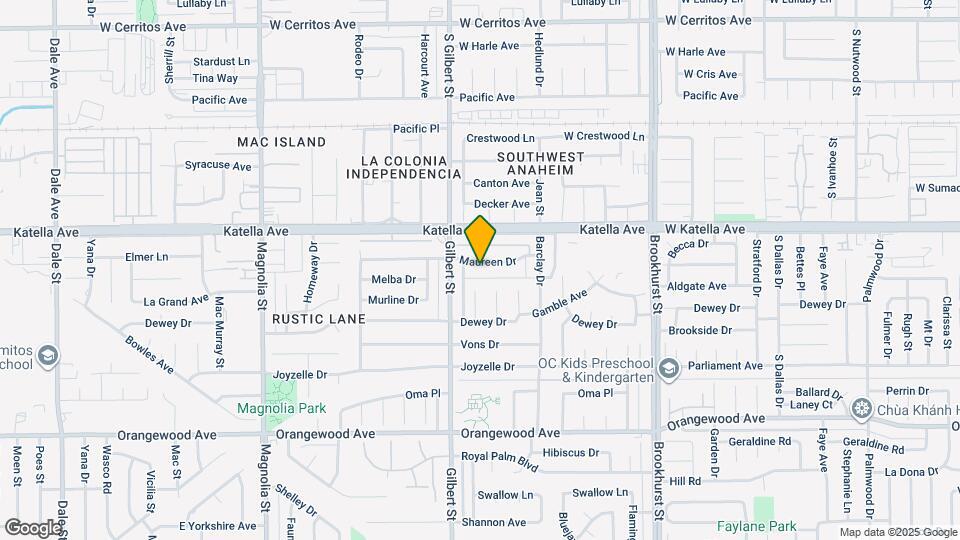 9572 Maureen Dr Map and Location Details