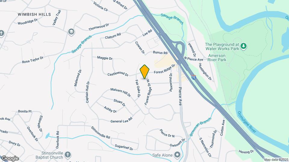 828 Forest Ridge Dr W Map and Location Details