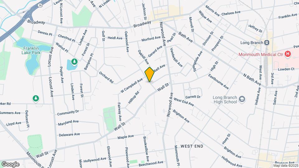 190 Oakwood Ave Mapa y Detalles de la Ubicación