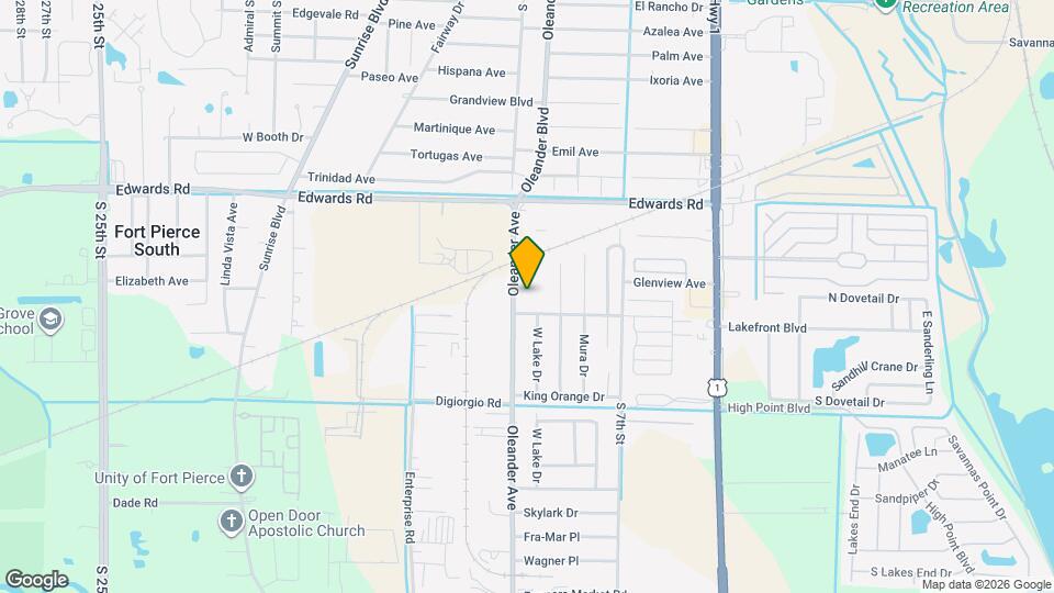 3160 Oleander Ave Map and Location Details