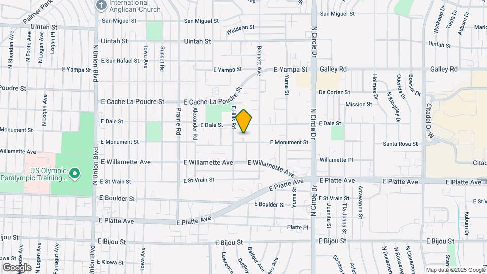 2512 E Monument St, Unit 2512 Mapa y Detalles de la Ubicación