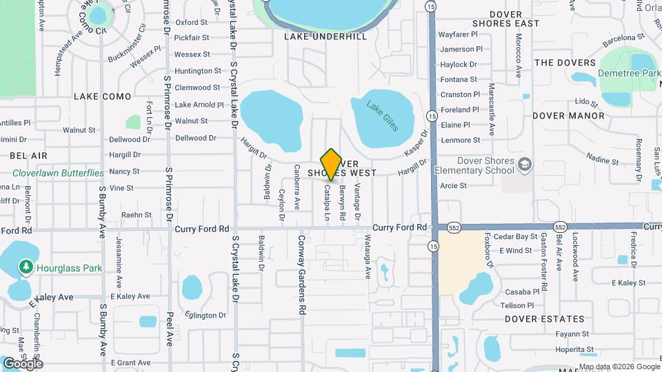 1245 CATALPA Ln Mapa y Detalles de la Ubicación