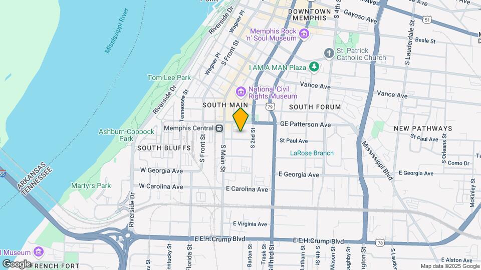 South Main Artspace Lofts Mapa y Detalles de la Ubicación
