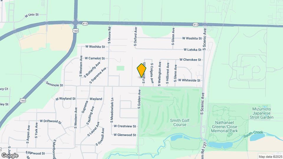 2133 S Golden Ave Map and Location Details