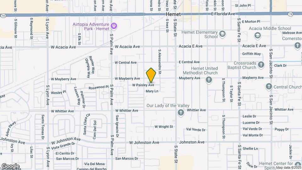 408 W Paisley Ave Map and Location Details