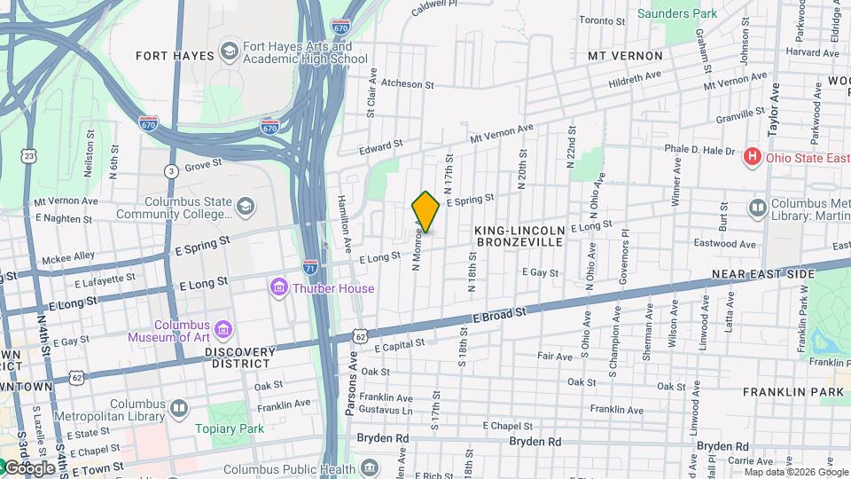 148 N Monroe Ave Mapa y Detalles de la Ubicación