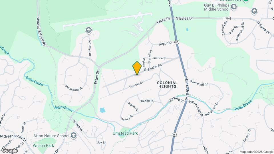 223 Barclay Road Mapa y Detalles de la Ubicación