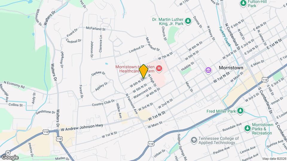 1035 W 6th N St Map and Location Details